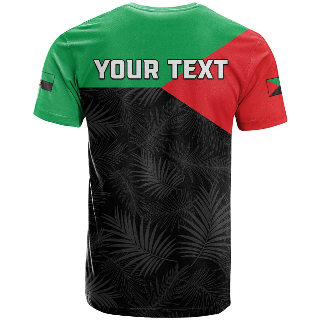 Personalized Martinique T Shirt Simple Style With Palm Leaf Pattern