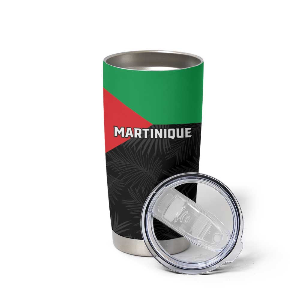 Personalized Martinique Tumbler Cup Simple Style With Palm Leaf Pattern