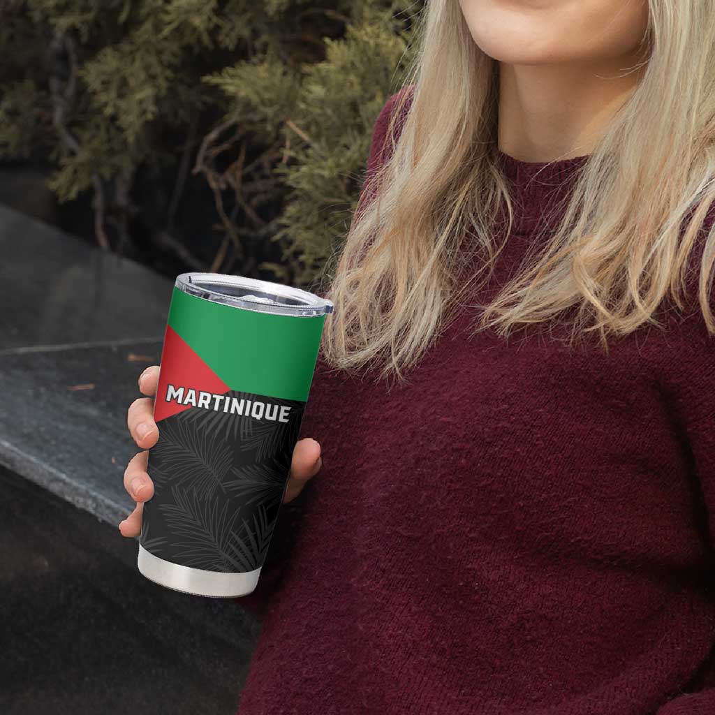 Personalized Martinique Tumbler Cup Simple Style With Palm Leaf Pattern