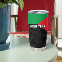 Personalized Martinique Tumbler Cup Simple Style With Palm Leaf Pattern