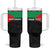 Personalized Martinique Tumbler With Handle Simple Style With Palm Leaf Pattern
