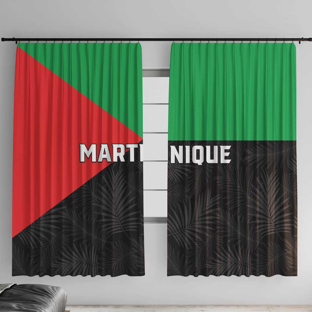 Martinique Window Curtain Simple Style With Palm Leaf Pattern