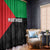 Martinique Window Curtain Simple Style With Palm Leaf Pattern