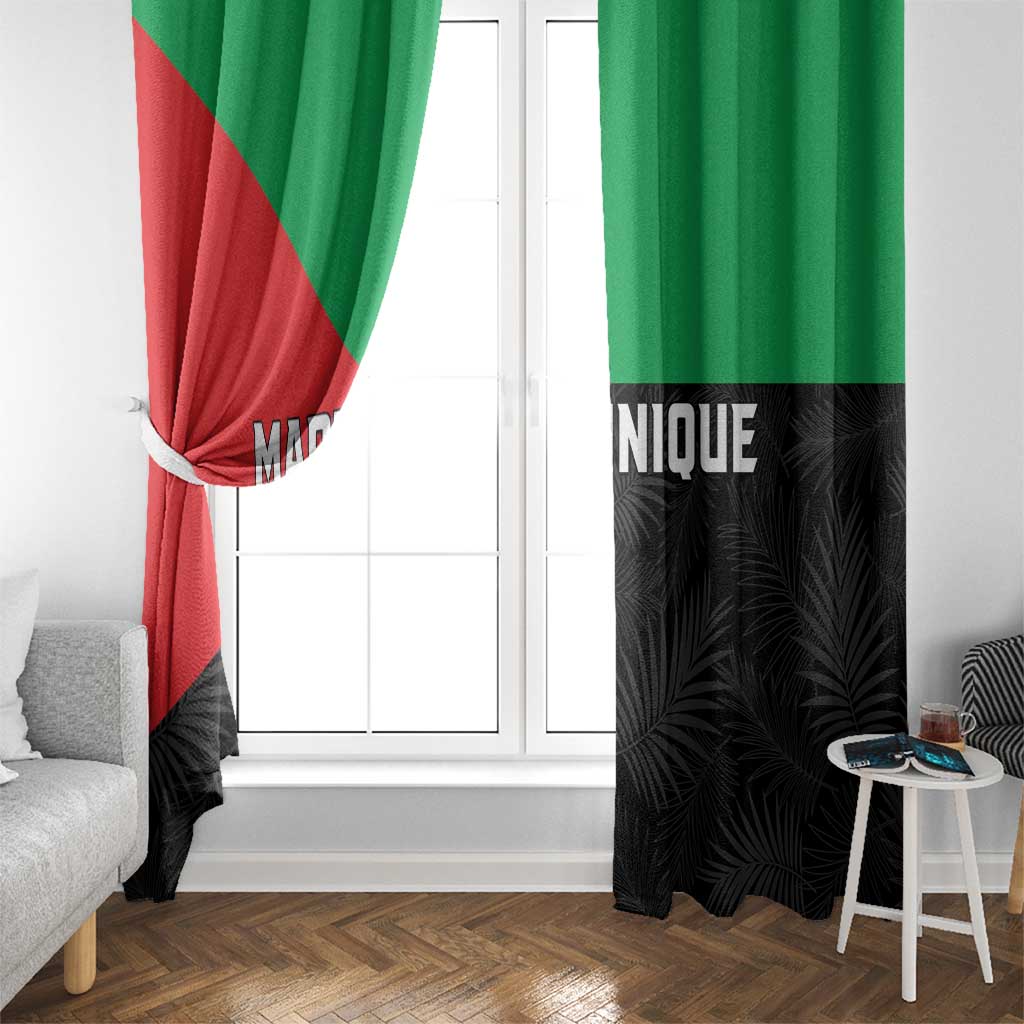 Martinique Window Curtain Simple Style With Palm Leaf Pattern