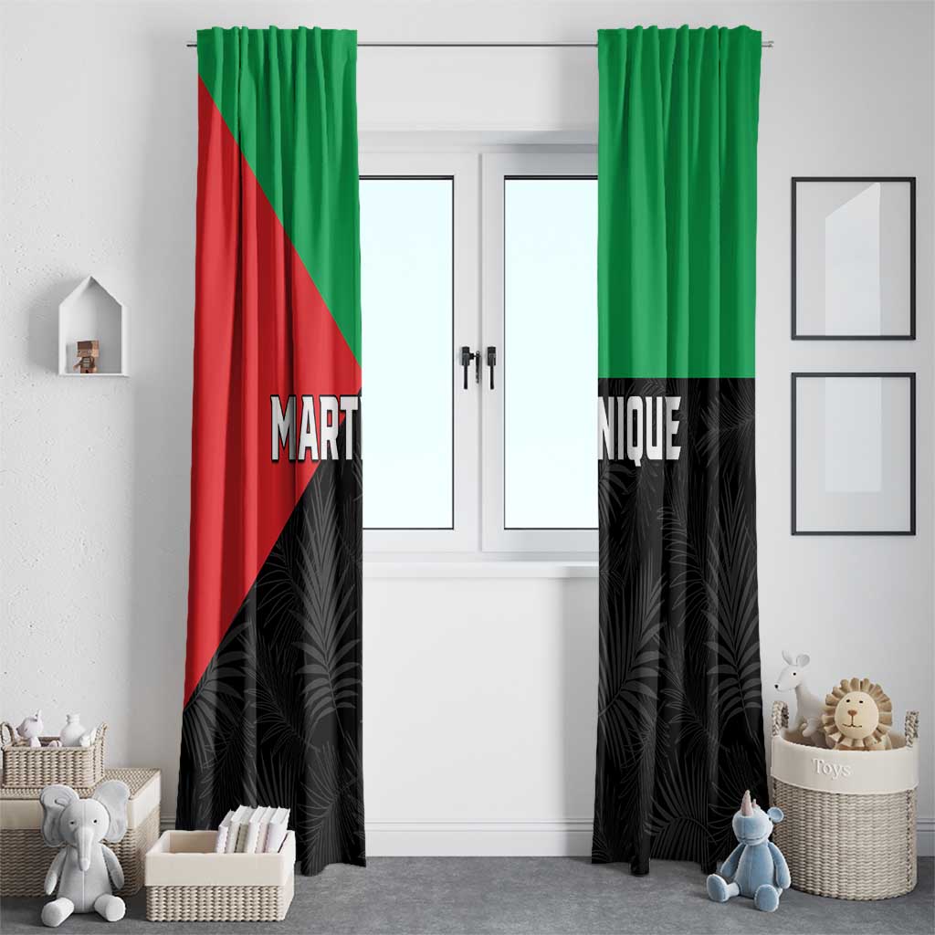 Martinique Window Curtain Simple Style With Palm Leaf Pattern