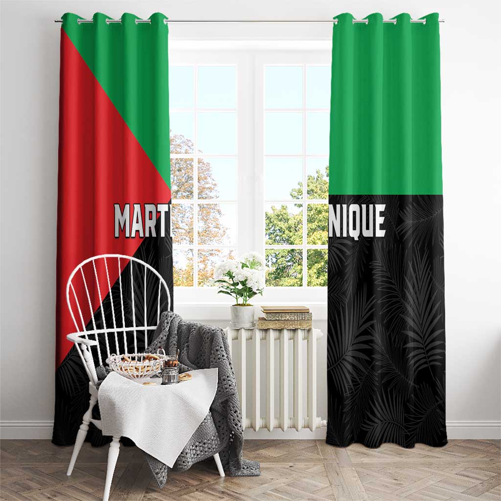 Martinique Window Curtain Simple Style With Palm Leaf Pattern