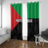 Martinique Window Curtain Simple Style With Palm Leaf Pattern
