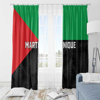 Martinique Window Curtain Simple Style With Palm Leaf Pattern