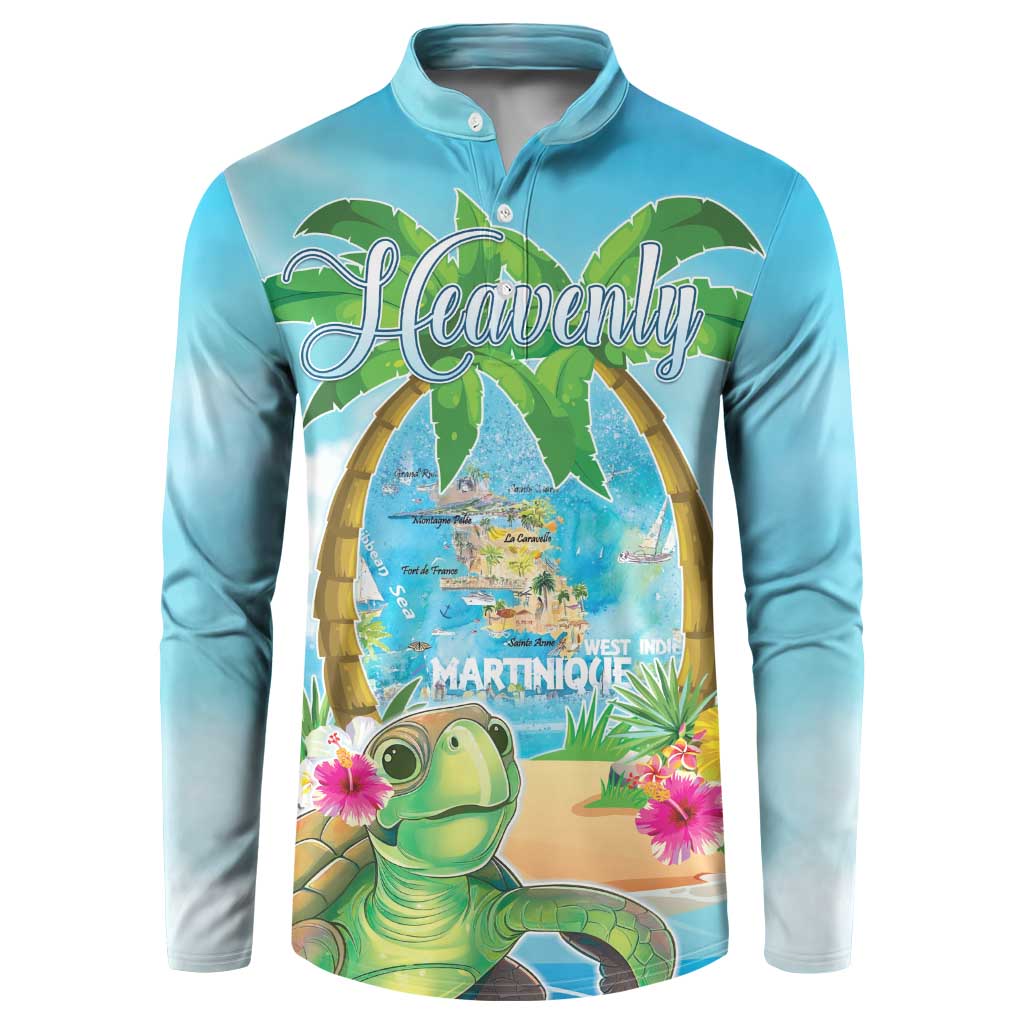 Bonjou Martinique Button Sweatshirt Welcome To Heaven