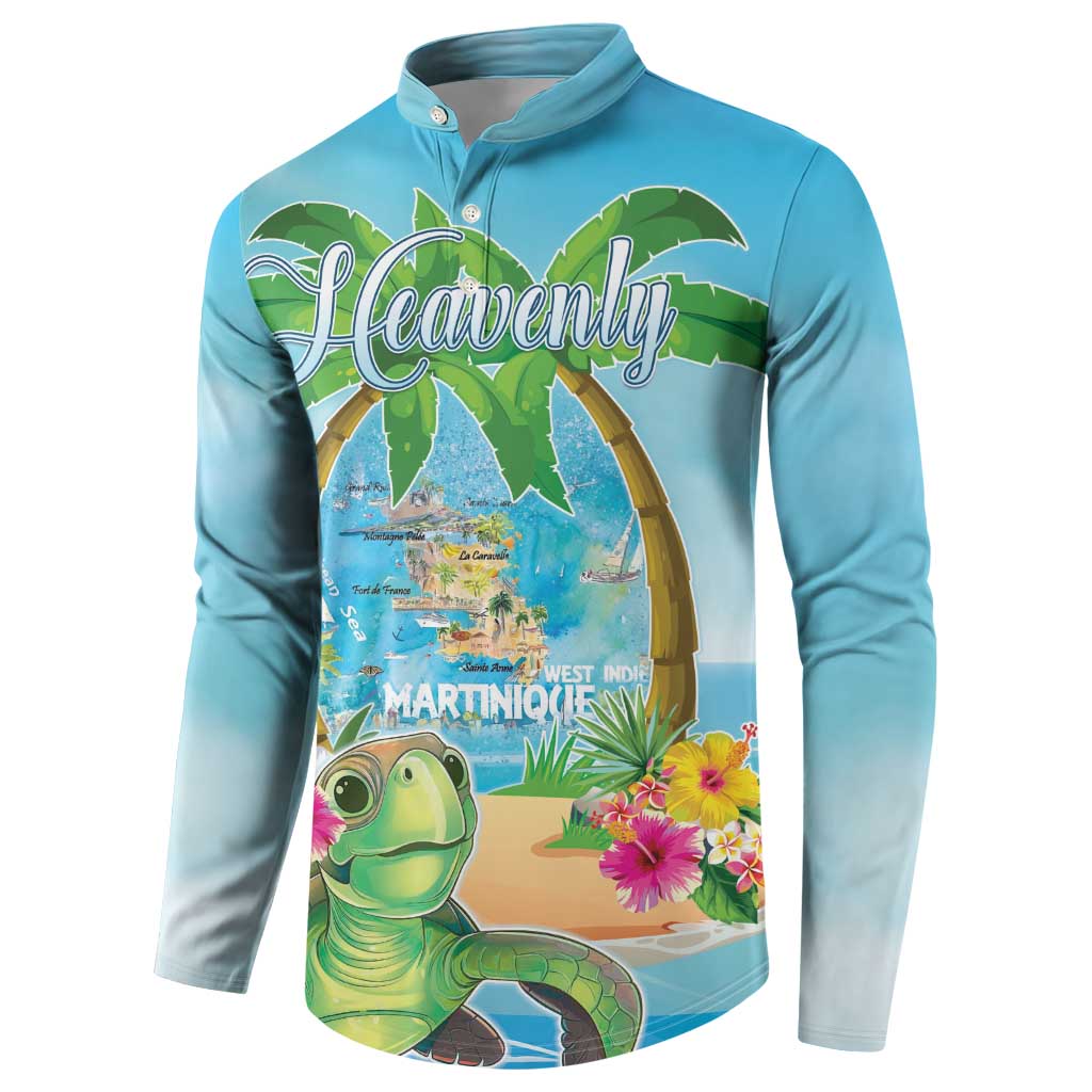 Bonjou Martinique Button Sweatshirt Welcome To Heaven