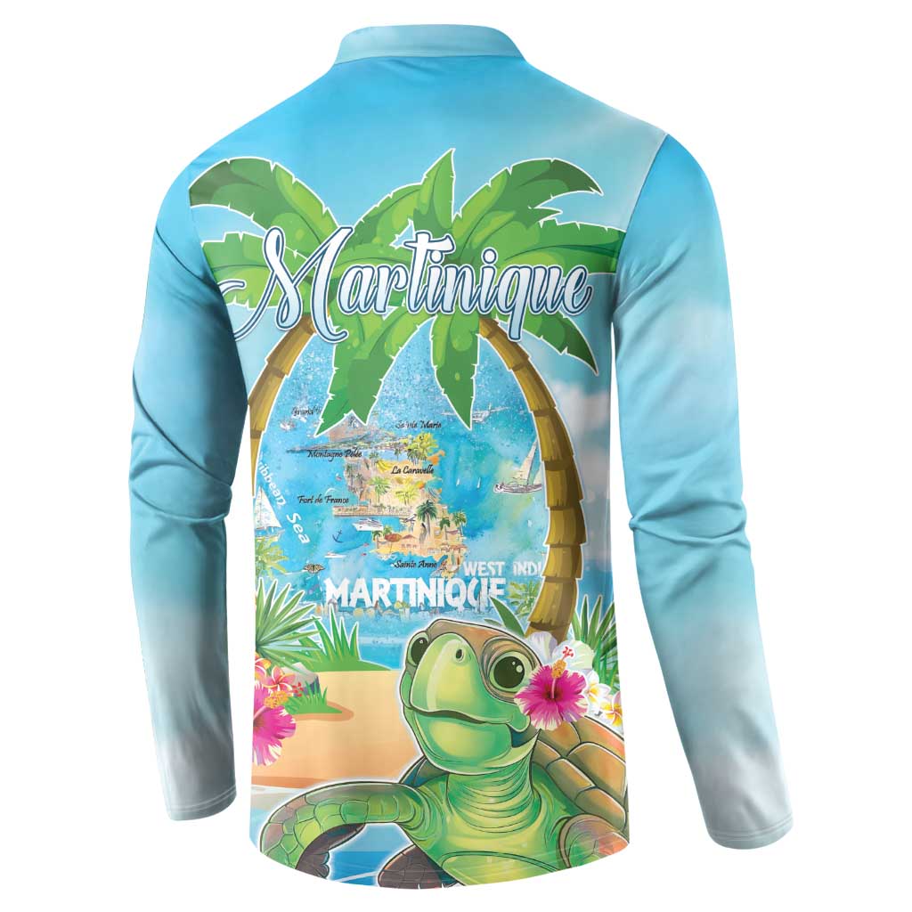 Bonjou Martinique Button Sweatshirt Welcome To Heaven