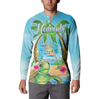 Bonjou Martinique Button Sweatshirt Welcome To Heaven