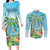 Bonjou Martinique Couples Matching Long Sleeve Bodycon Dress and Long Sleeve Button Shirt Welcome To Heaven