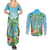 Bonjou Martinique Couples Matching Summer Maxi Dress and Long Sleeve Button Shirt Welcome To Heaven