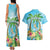 Bonjou Martinique Couples Matching Tank Maxi Dress and Hawaiian Shirt Welcome To Heaven