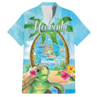 Bonjou Martinique Family Matching Long Sleeve Bodycon Dress and Hawaiian Shirt Welcome To Heaven