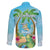 Bonjou Martinique Family Matching Off The Shoulder Long Sleeve Dress and Hawaiian Shirt Welcome To Heaven