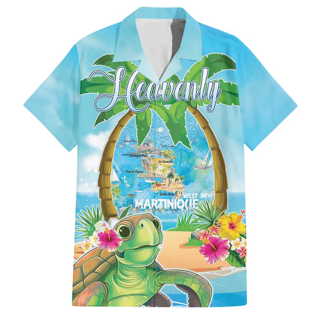 Bonjou Martinique Family Matching Summer Maxi Dress and Hawaiian Shirt Welcome To Heaven