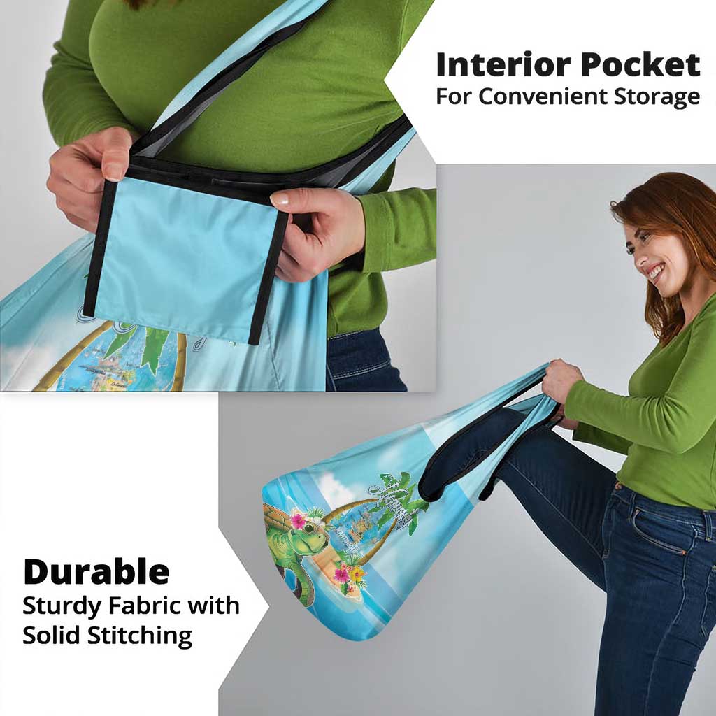 Bonjou Martinique Grocery Bag Welcome To Heaven