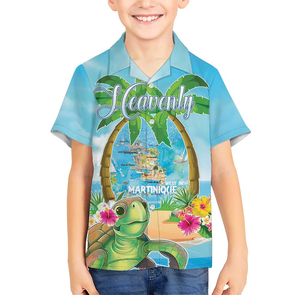 Bonjou Martinique Kid Hawaiian Shirt Welcome To Heaven