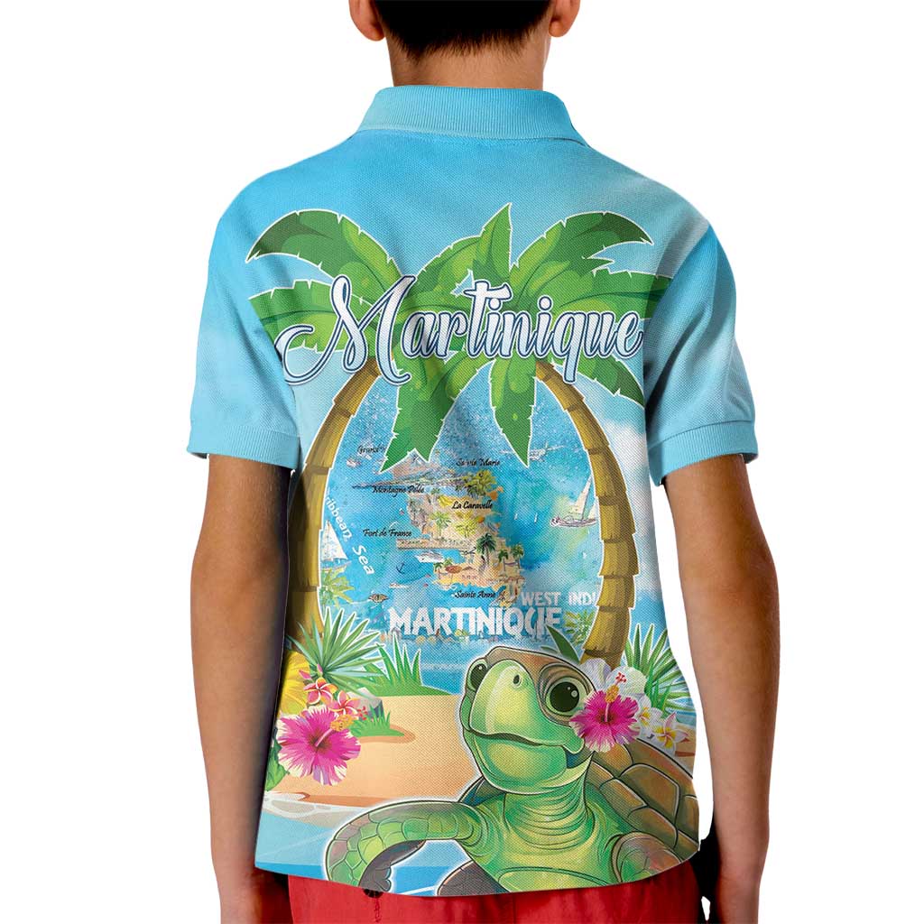 Bonjou Martinique Kid Polo Shirt Welcome To Heaven