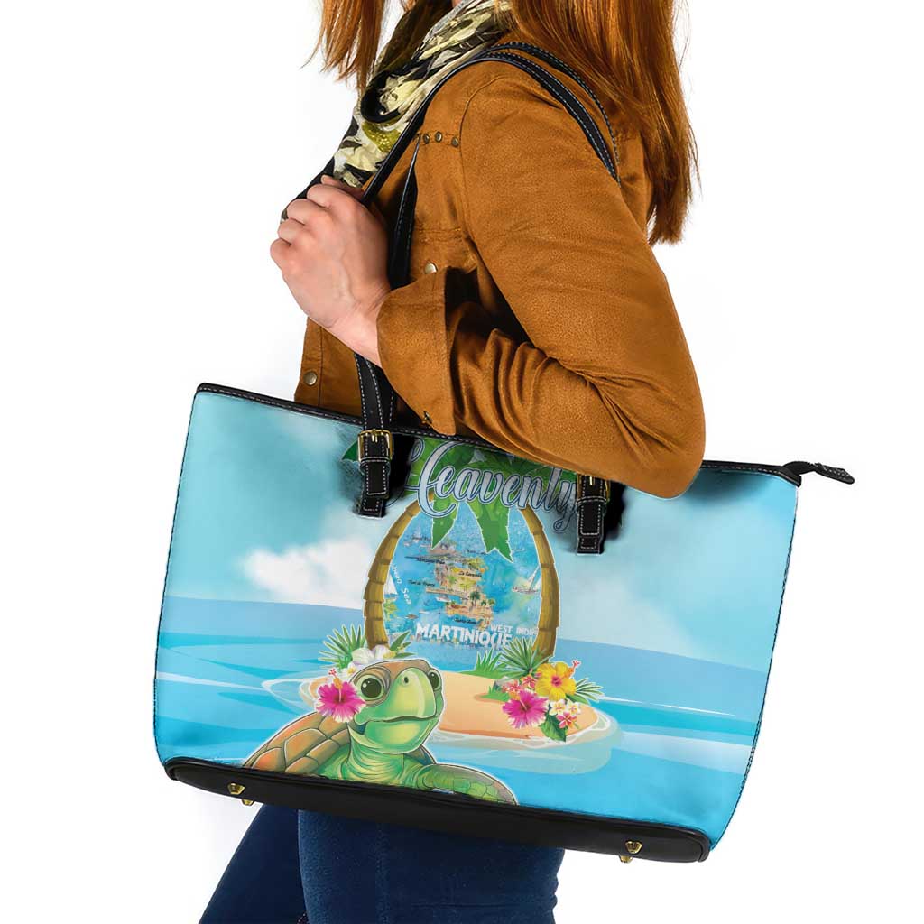 Bonjou Martinique Leather Tote Bag Welcome To Heaven