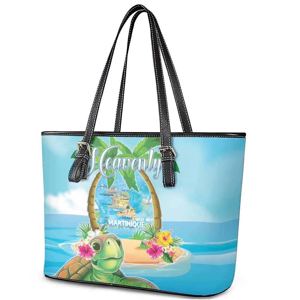 Bonjou Martinique Leather Tote Bag Welcome To Heaven