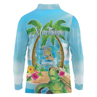 Bonjou Martinique Long Sleeve Polo Shirt Welcome To Heaven