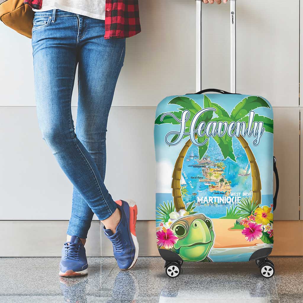 Bonjou Martinique Luggage Cover Welcome To Heaven