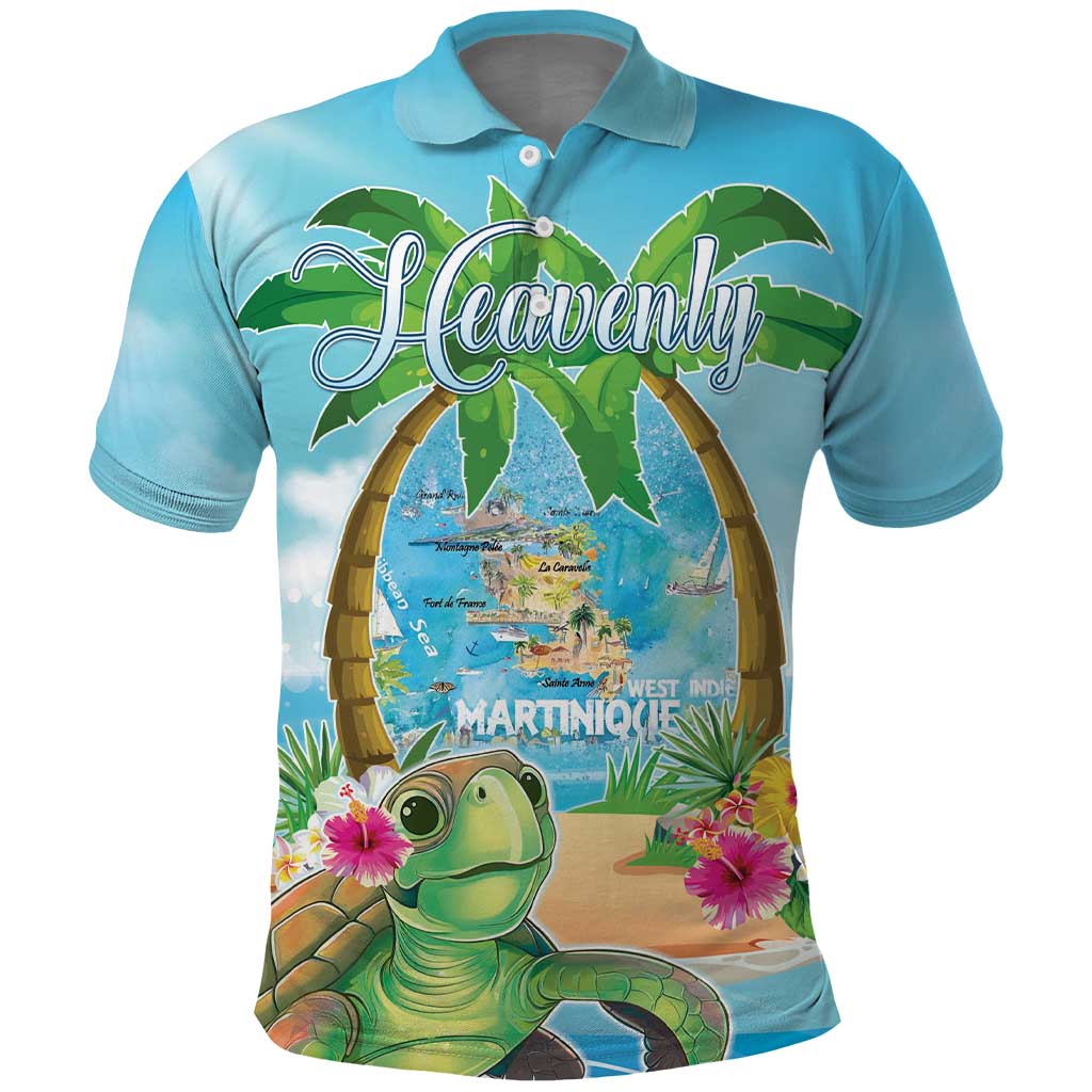 Bonjou Martinique Polo Shirt Welcome To Heaven