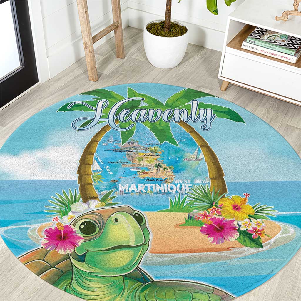 Bonjou Martinique Round Carpet Welcome To Heaven