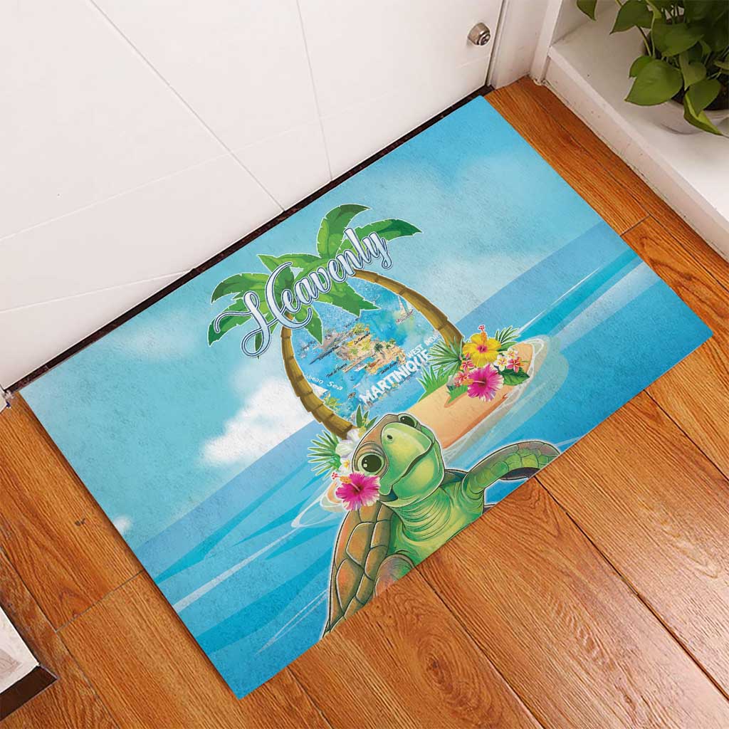 Bonjou Martinique Rubber Doormat Welcome To Heaven