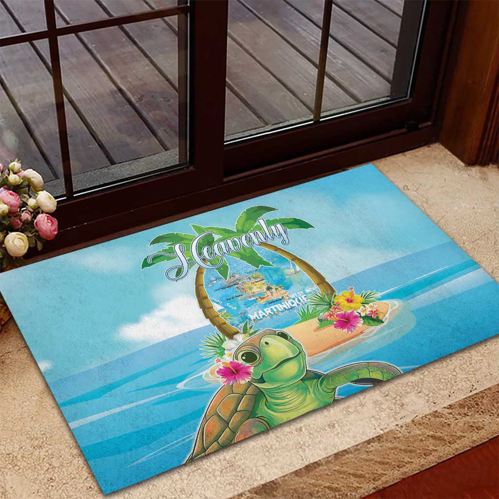 Bonjou Martinique Rubber Doormat Welcome To Heaven