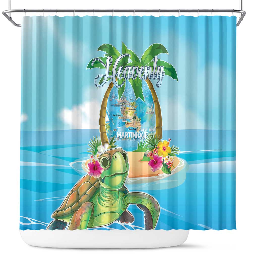 Bonjou Martinique Shower Curtain Welcome To Heaven