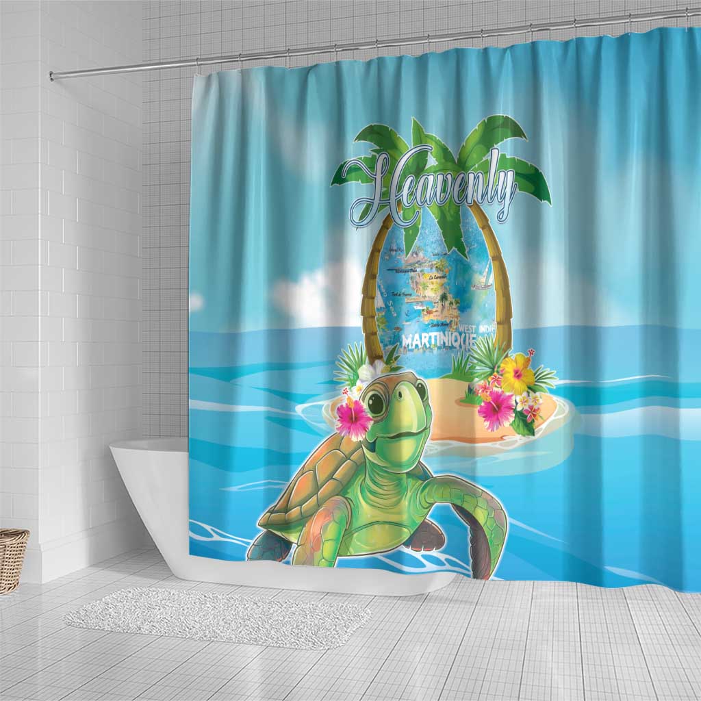 Bonjou Martinique Shower Curtain Welcome To Heaven