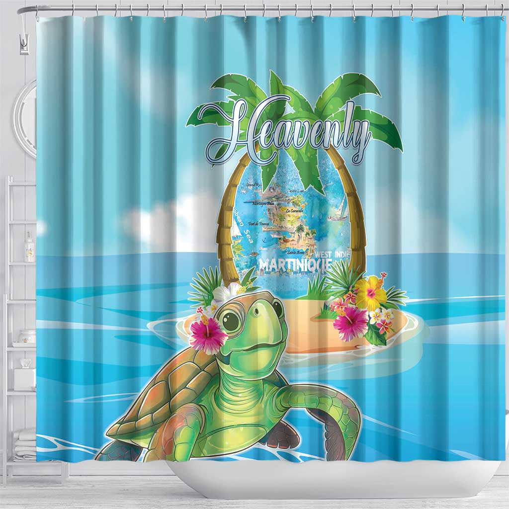 Bonjou Martinique Shower Curtain Welcome To Heaven