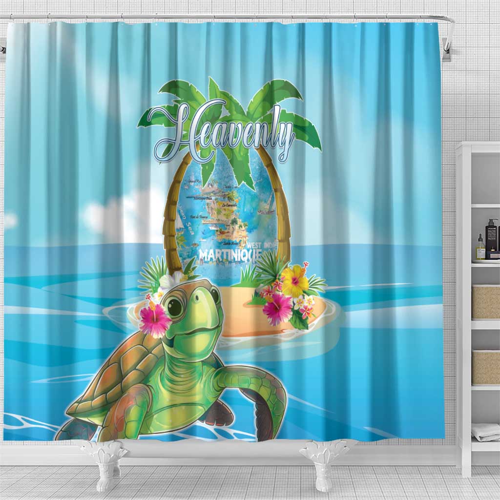 Bonjou Martinique Shower Curtain Welcome To Heaven