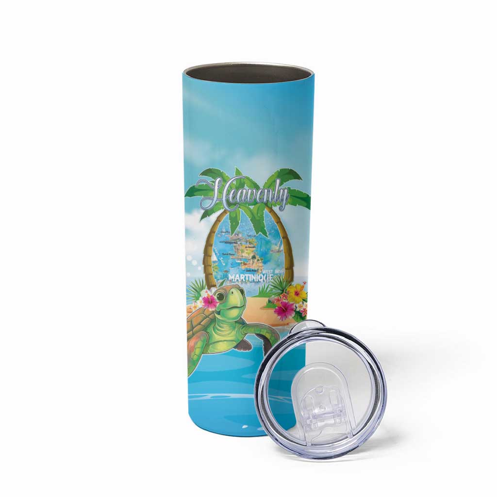 Bonjou Martinique Skinny Tumbler Welcome To Heaven