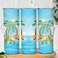 Bonjou Martinique Skinny Tumbler Welcome To Heaven