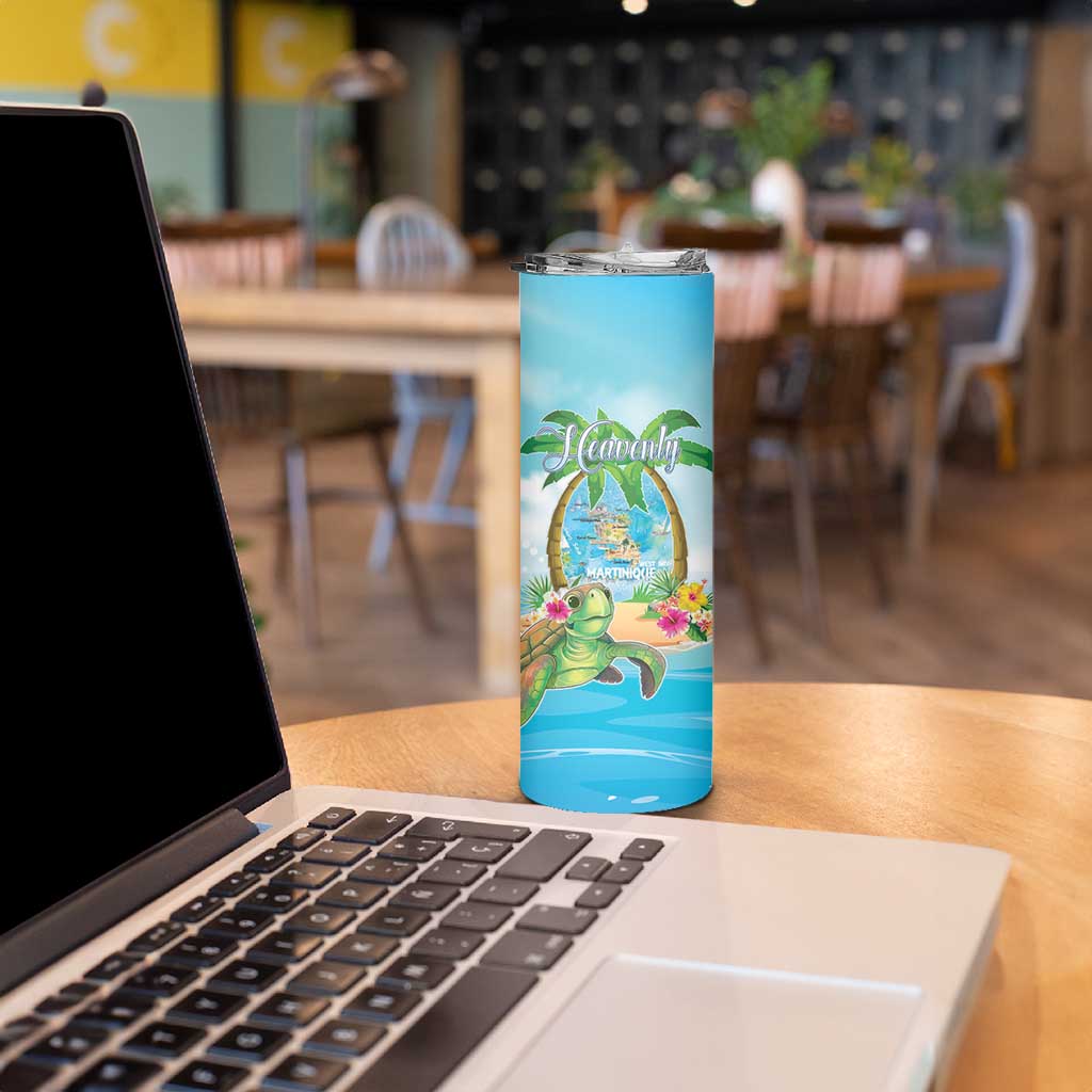 Bonjou Martinique Skinny Tumbler Welcome To Heaven