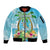 Bonjou Martinique Sleeve Zip Bomber Jacket Welcome To Heaven