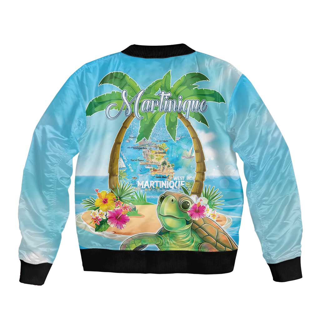 Bonjou Martinique Sleeve Zip Bomber Jacket Welcome To Heaven