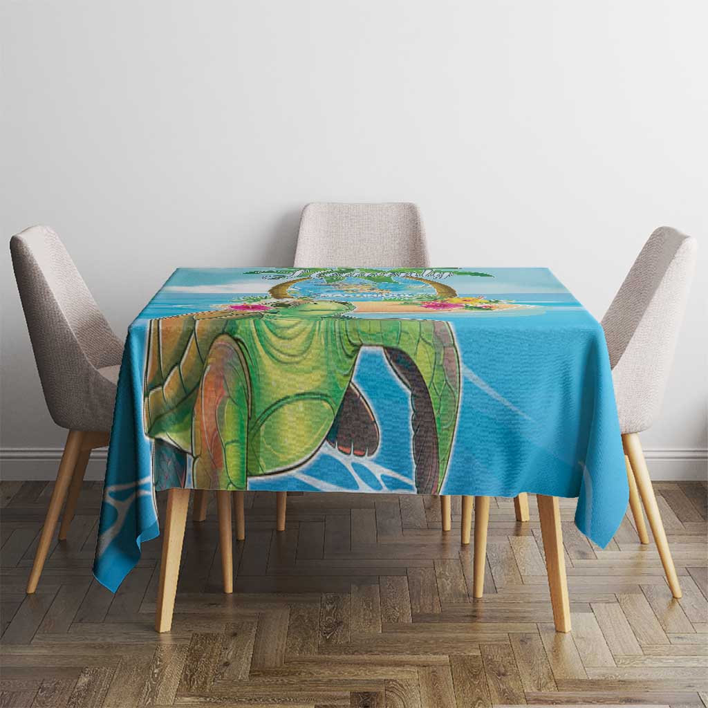 Bonjou Martinique Tablecloth Welcome To Heaven