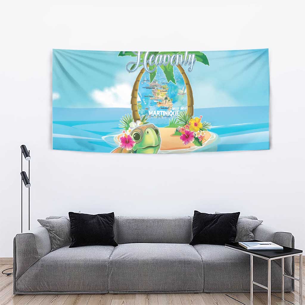 Bonjou Martinique Tapestry Welcome To Heaven