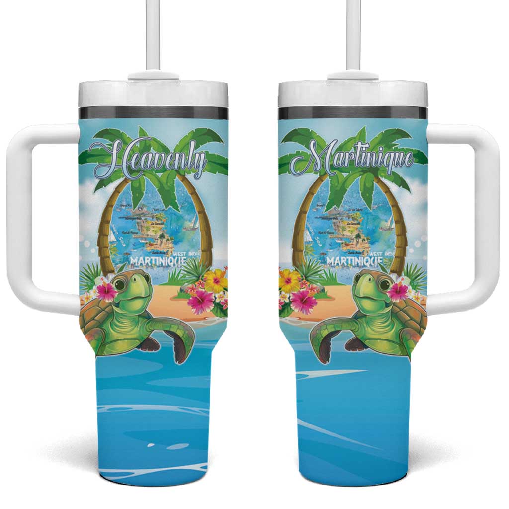 Bonjou Martinique Tumbler With Handle Welcome To Heaven