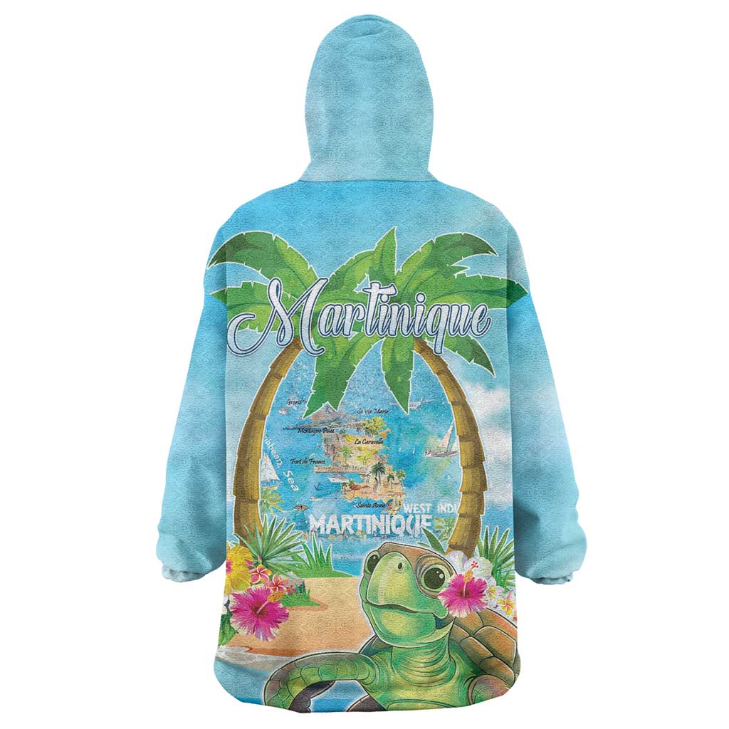 Bonjou Martinique Wearable Blanket Hoodie Welcome To Heaven