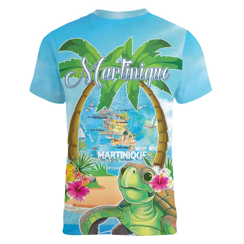 Bonjou Martinique Women V-Neck T-Shirt Welcome To Heaven