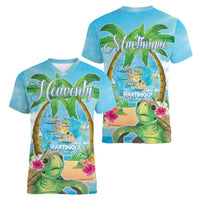 Bonjou Martinique Women V-Neck T-Shirt Welcome To Heaven