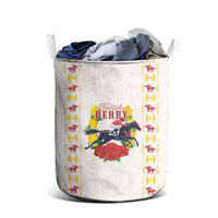 Kentucky Horse Racing Laundry Basket Rose Floral