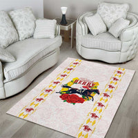 Kentucky Horse Racing Area Rug Rose Floral